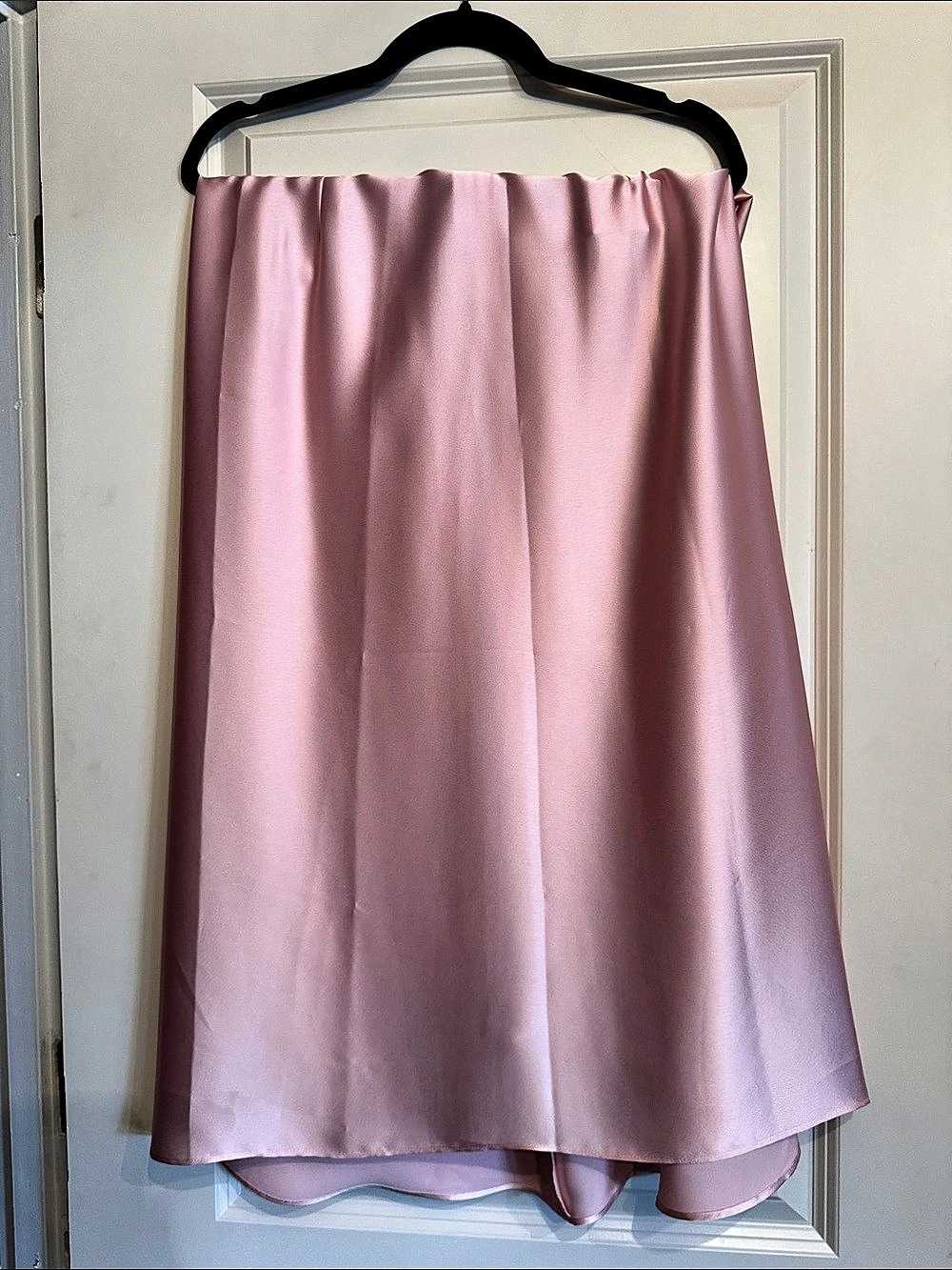 NWTS - Vince - Satin Slip Midi Skirt in Pink - Size 10